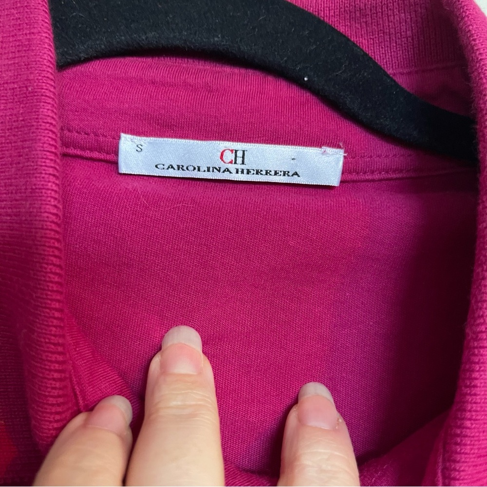 CH Carolina Herrera Men’s Polo Collared Shirt Pink Magenta sz M? - Picture 5 of 11
